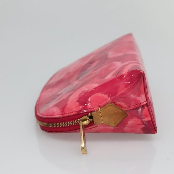 LOUIS VUITTON Vernis Ikat Flower Pochette Cosmetic Pink - Picture 5 of 15